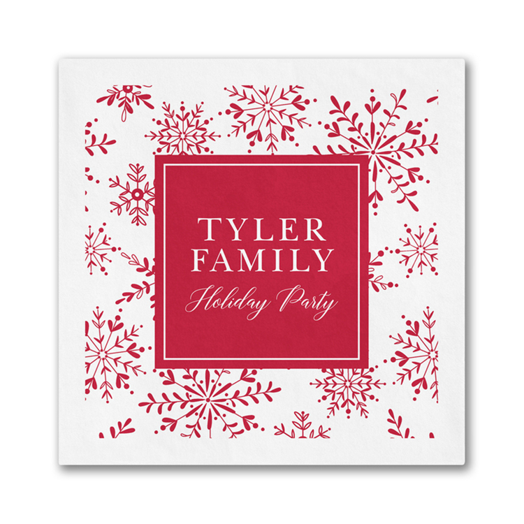 Personalized Snow Beverage Napkin 2