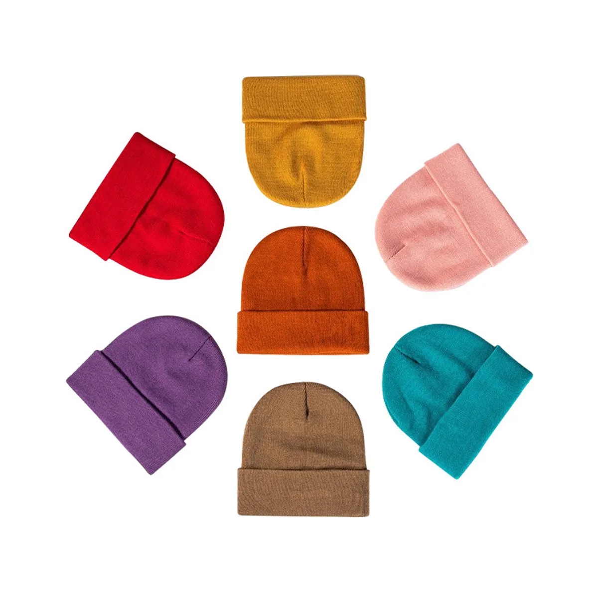 Winter warm earmuffs Thermal Reversible Knit Cuffed Beanie 1