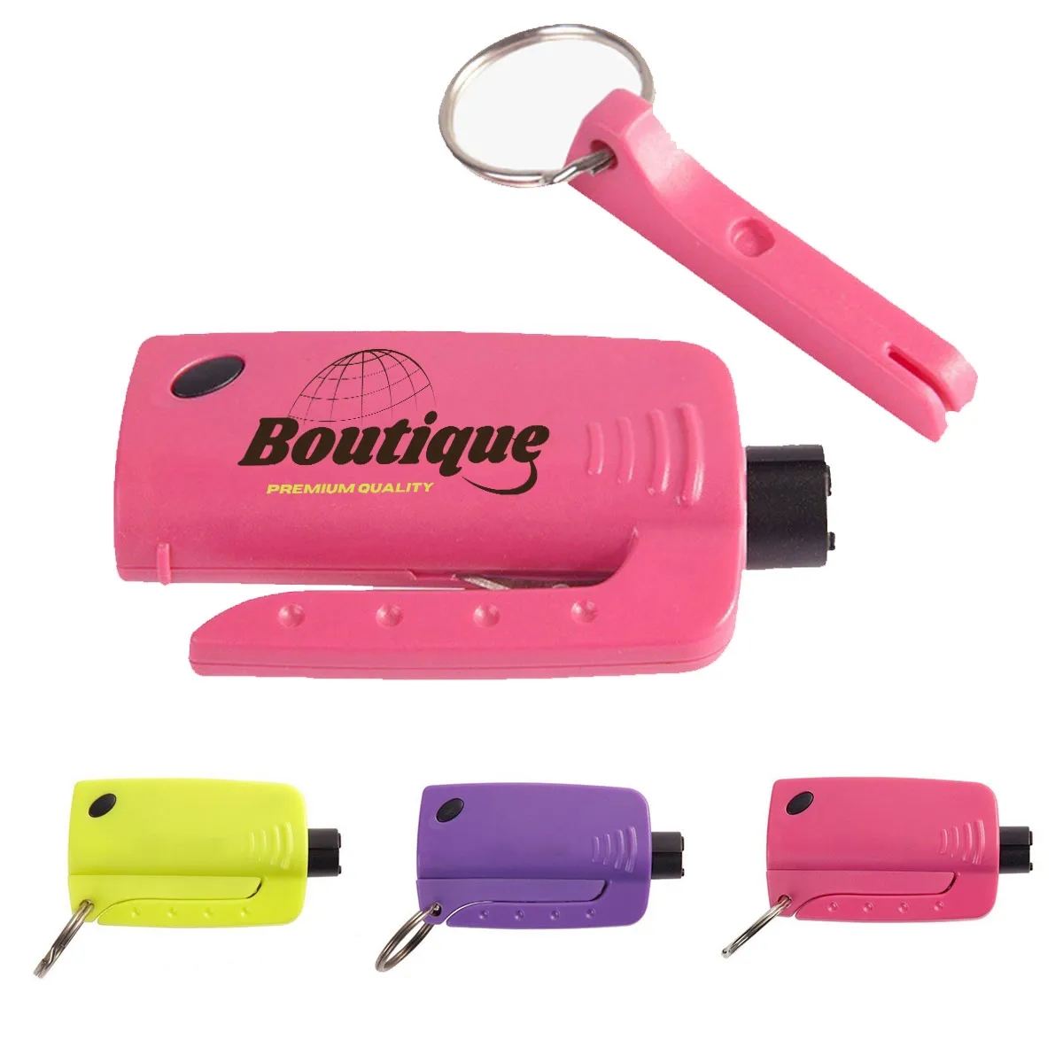 Led Keychain Hammer Escape Window Breaker Seatbelt Cutter 2