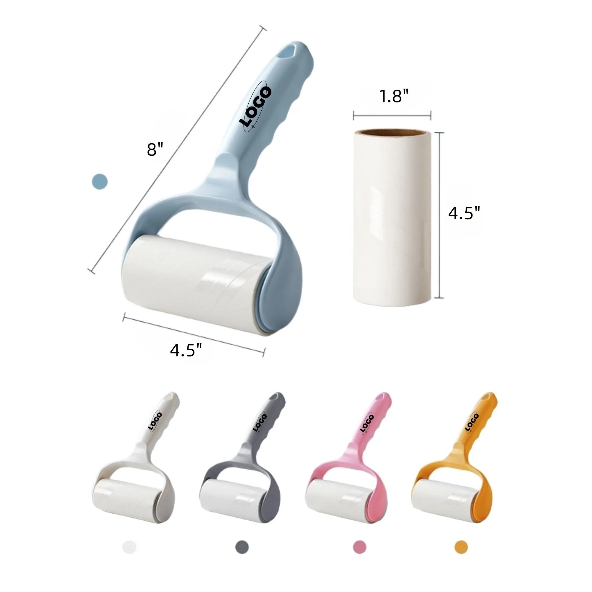 Plastic Sticky Lint Roller Portable Pet Hair Remover 2