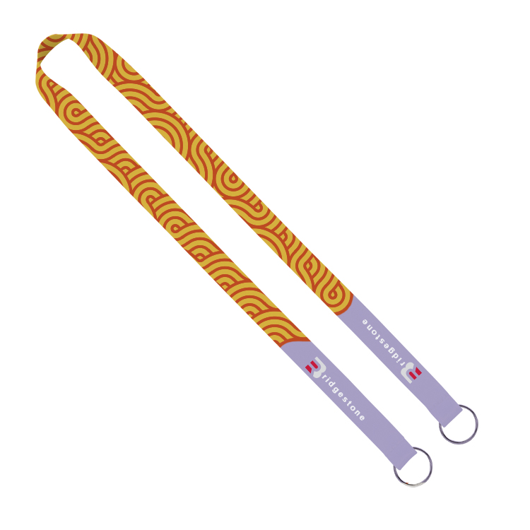 3/4" Sublimated Dual-Sided Lanyard with Double Clips 3