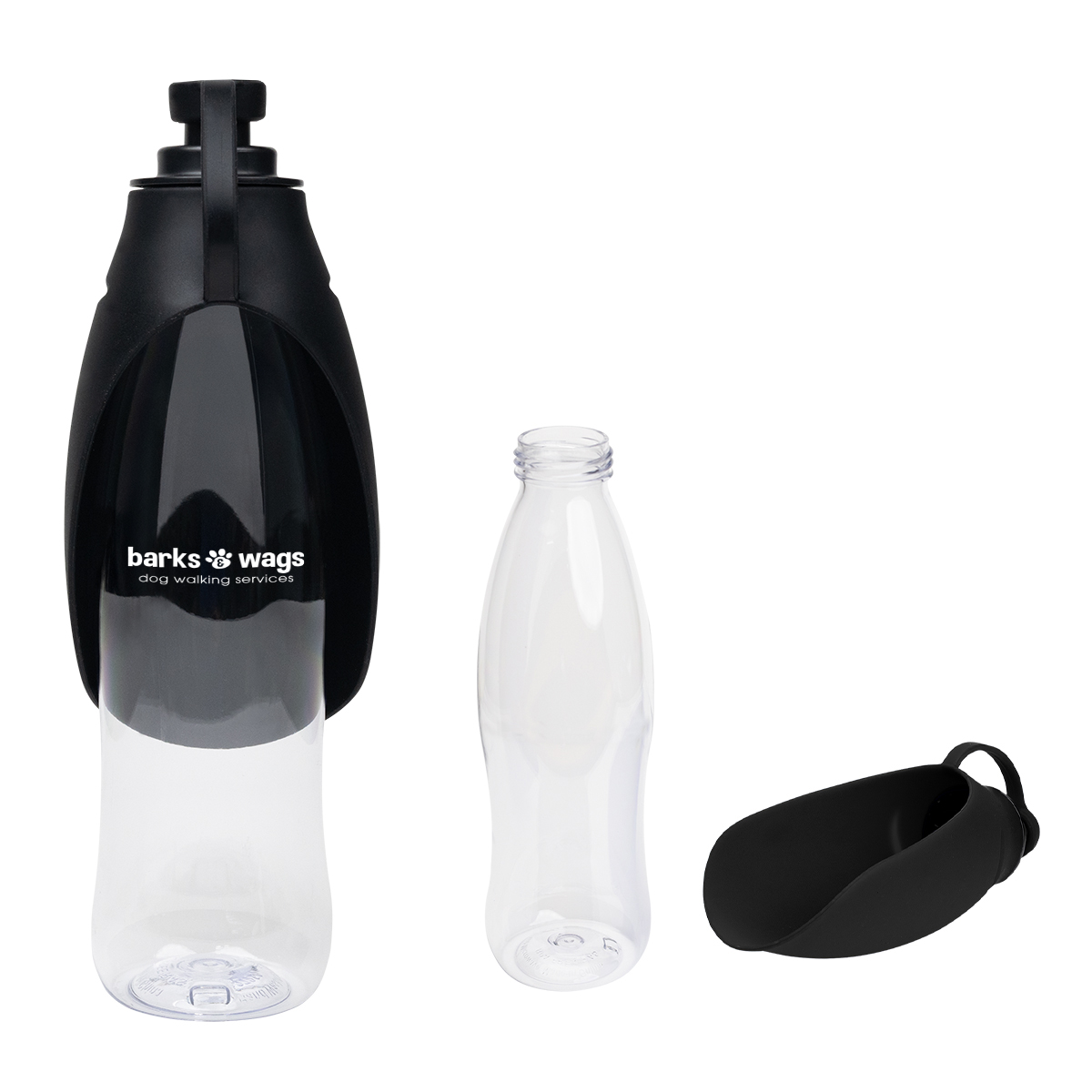 21 Oz. Recycled Pet Water Bottle & Dispensing Bowl 3