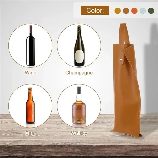 Leather Wine Bottle Carrier 6