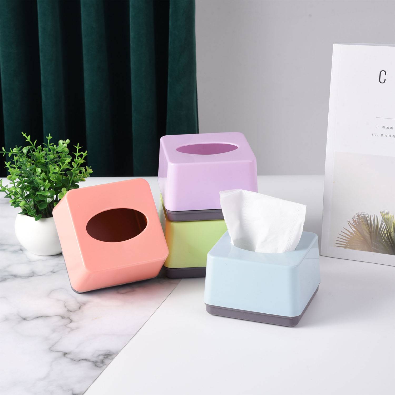 Thick small tissue box for home living room 2