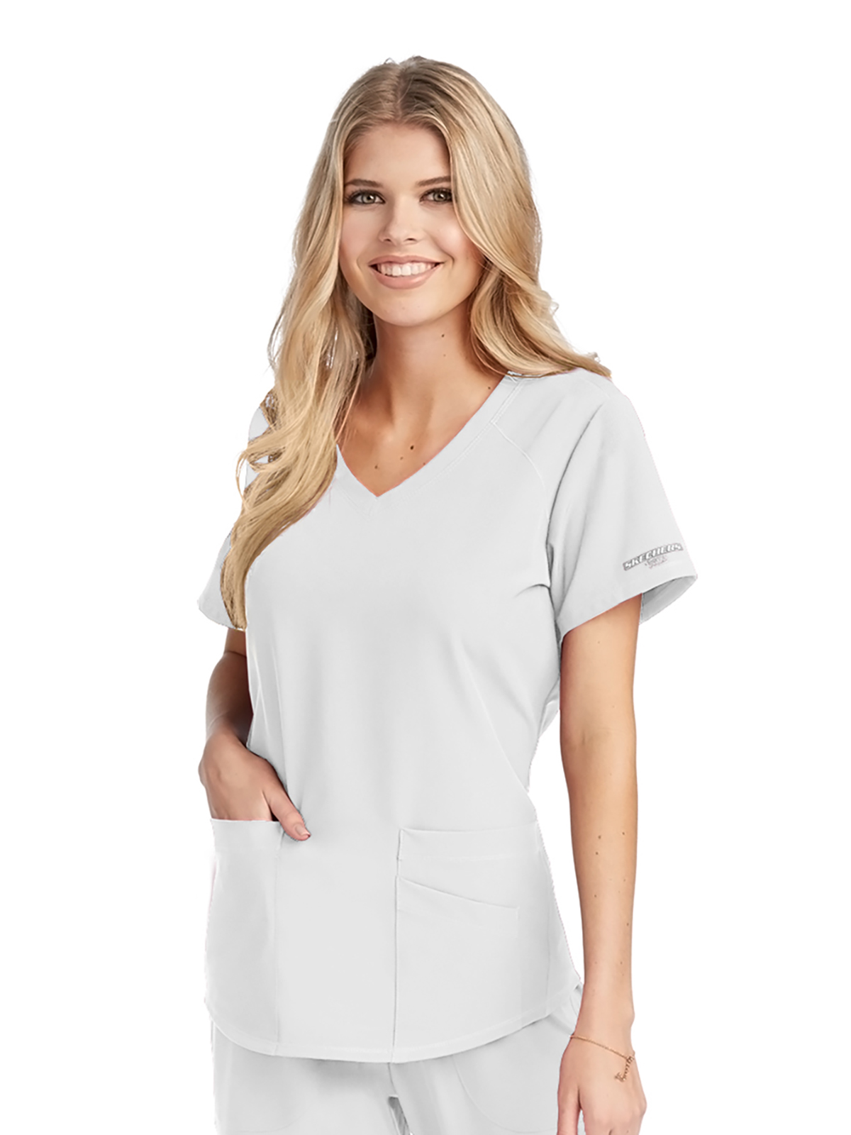 Skechers - Women's Three-Pocket Curved V-Neck Breeze Scrub Top 44