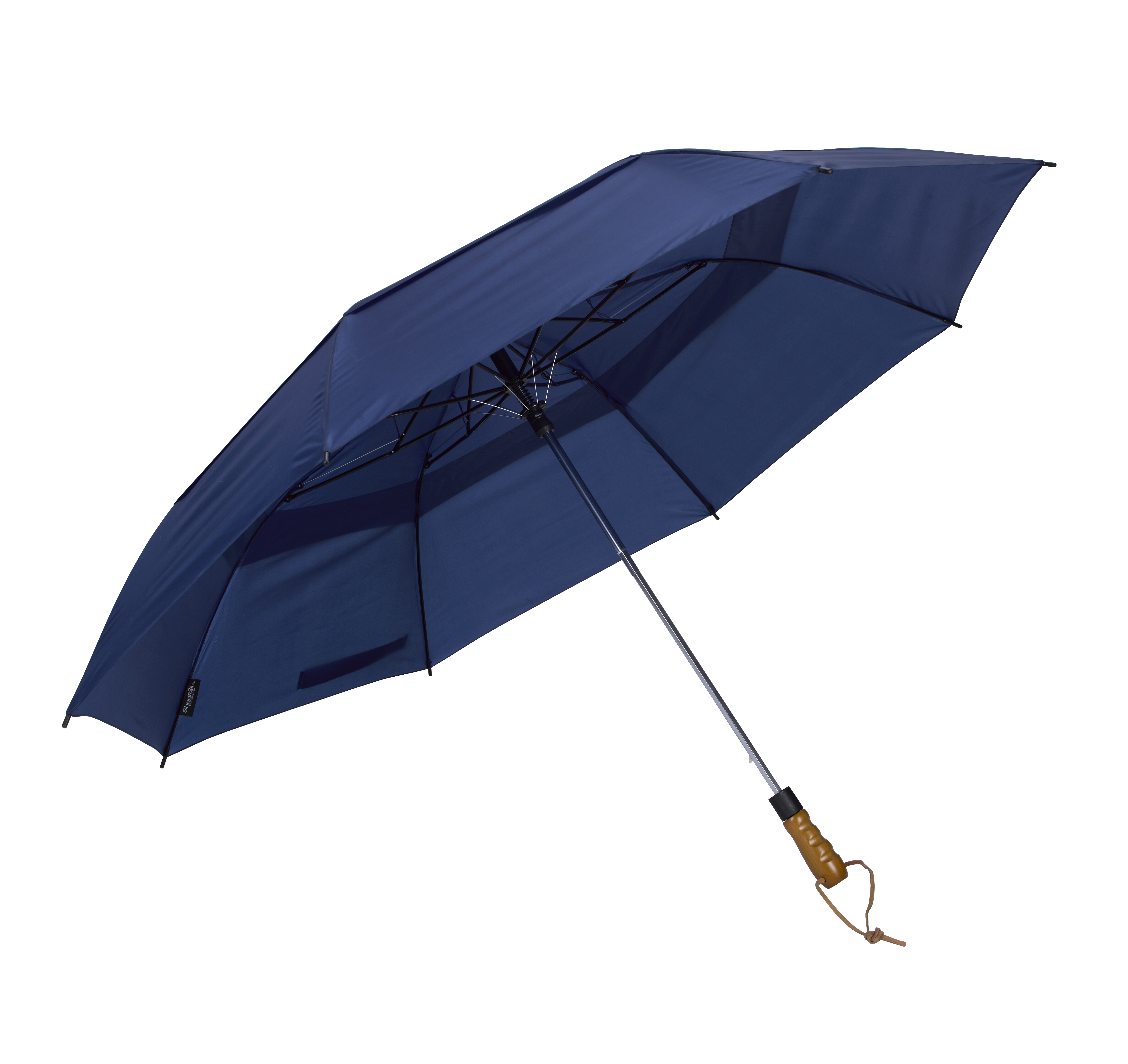 Shed Rain™ Windjammer® 58" Vented Wooden-Handled Auto-Open Jumbo Compact Umbrella 30