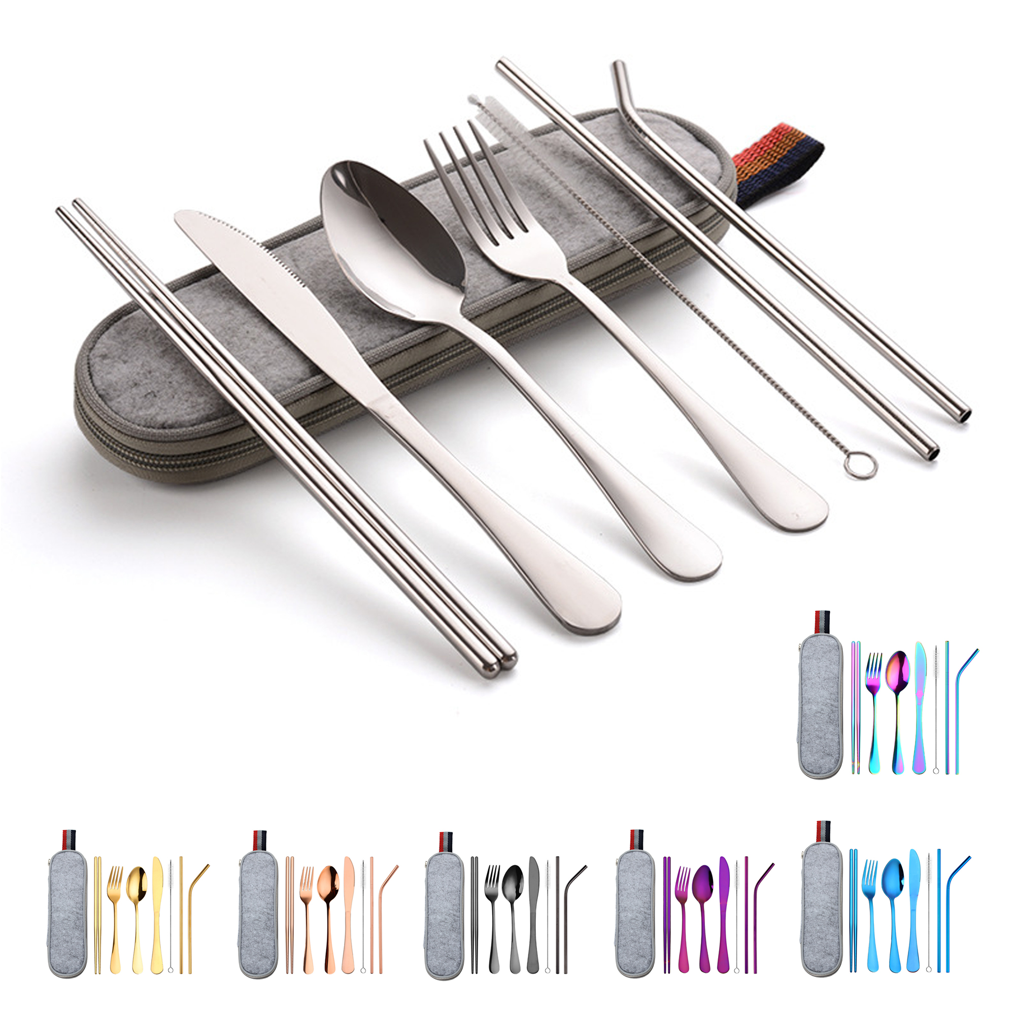 Stainless Steel Cutlery Set In Pouch 1