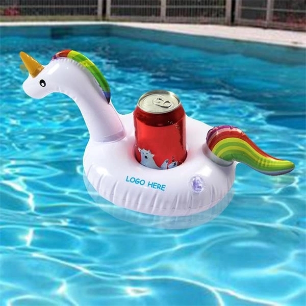Unicorn Shape Inflatable Beverage Holder 2