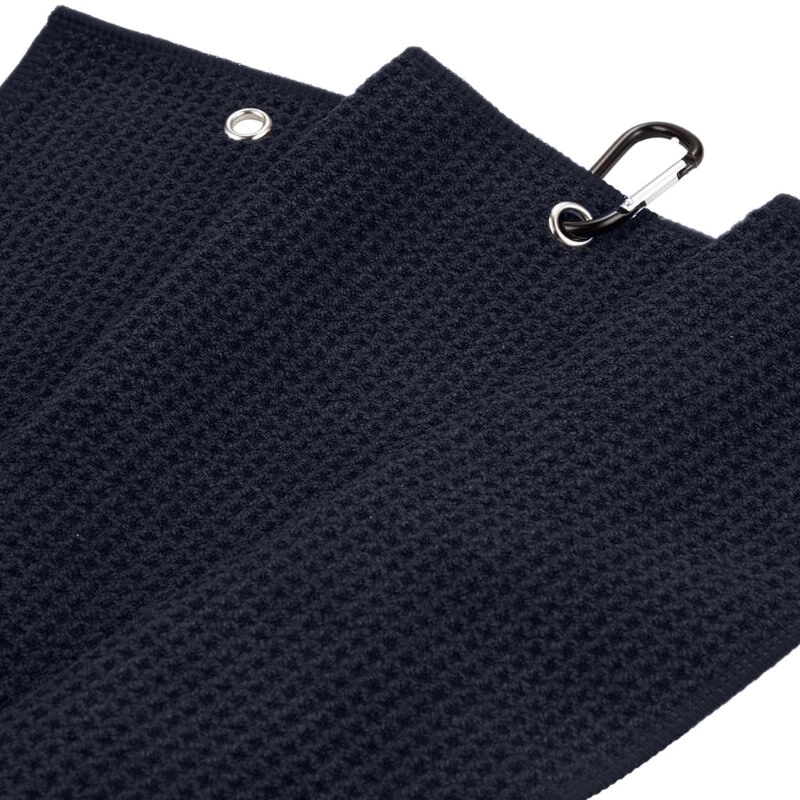 Custom Tri-fold Waffle Pattern Golf Towel 2