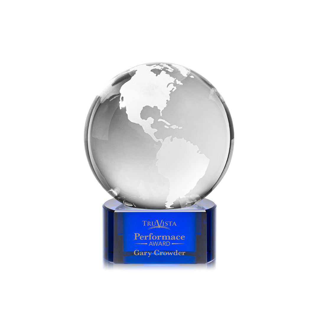 Globe Award on Paragon Base - Blue 2