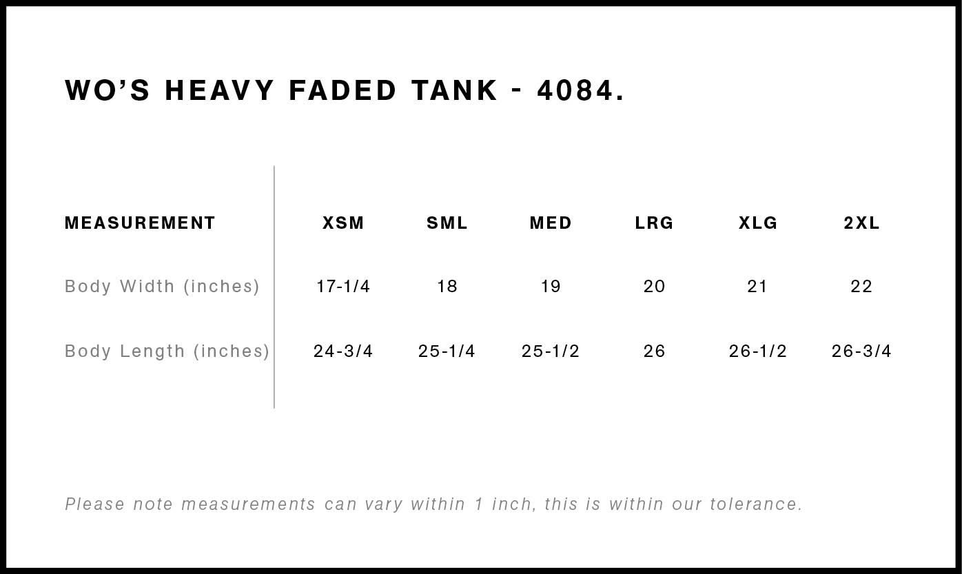 Wo's Heavy Faded Tank | 4084 21
