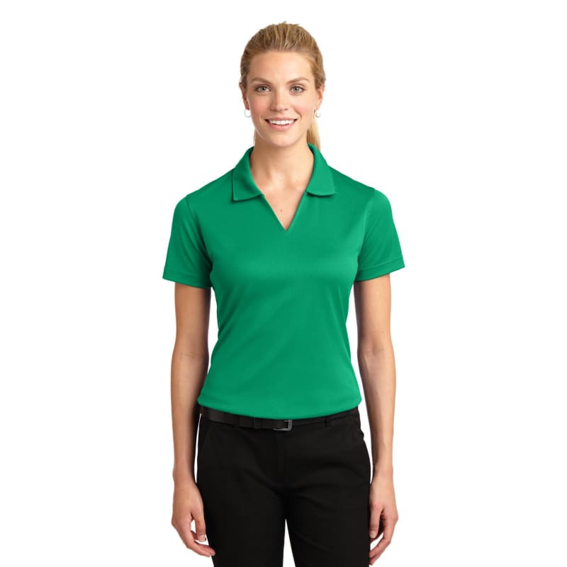 Sport-Tek Women's Dri-Mesh V-Neck Polo. 29