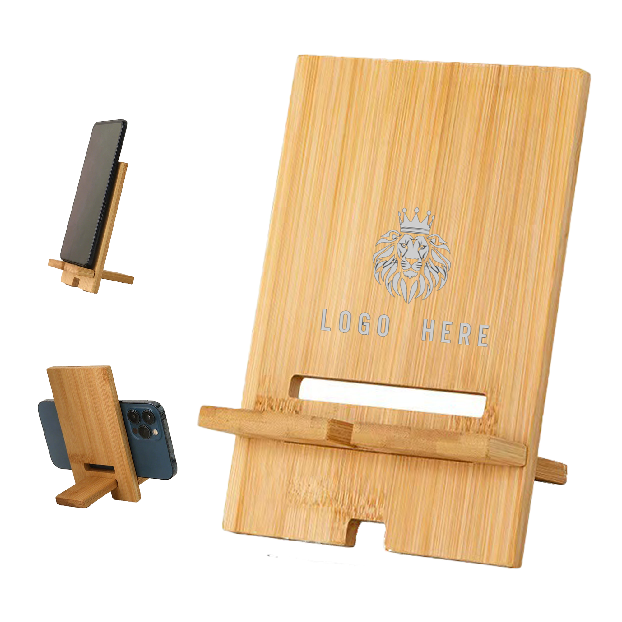 Bamboo Phone Stand 2