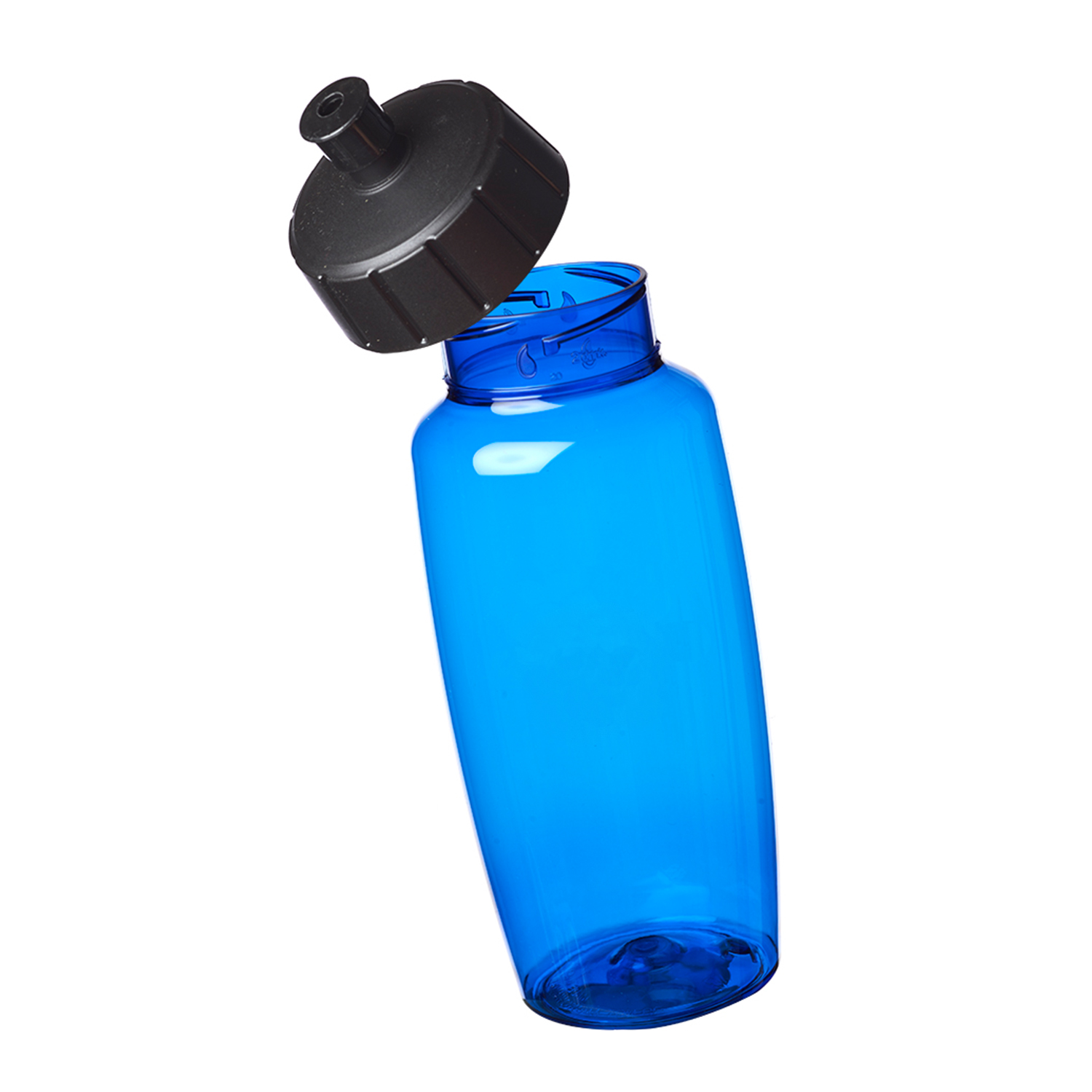 Push Spout Plastic Water Bottle, 19 oz. 2