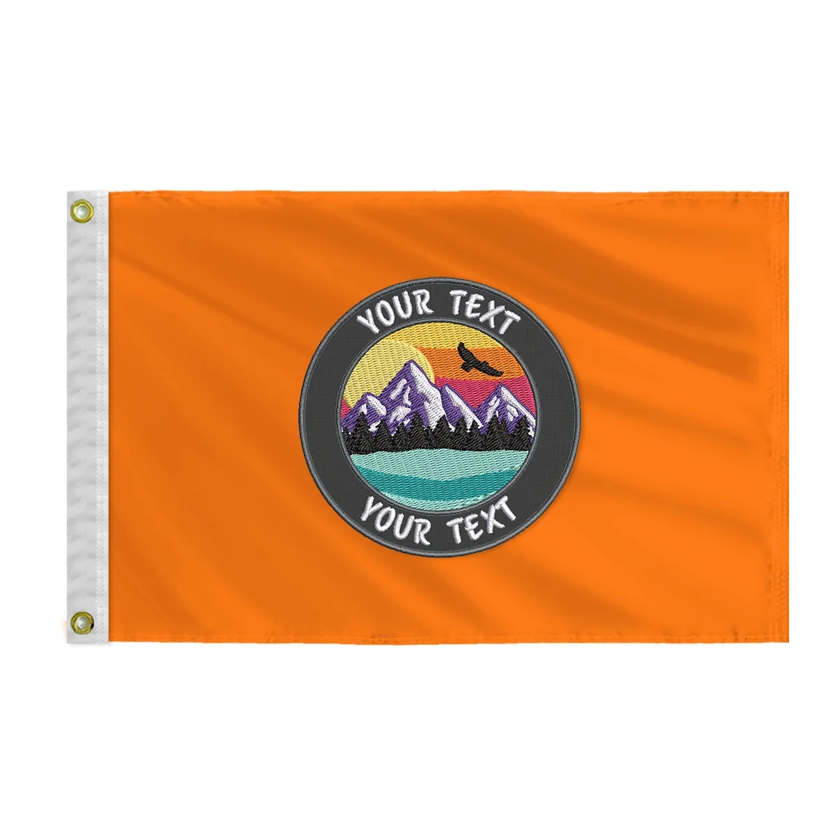 Embroidered Flag 16" x 24" Nylon 5