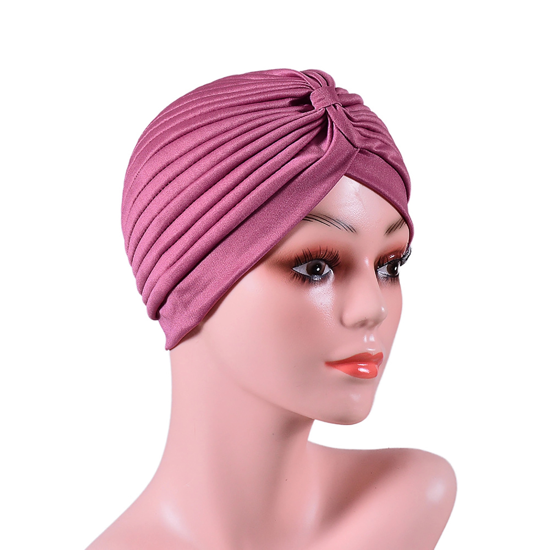 Stretch Turban Head Wrap Polyester Cap India 18
