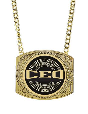 Champ Chain: 6" x 5" Metal Chain with CEO Insert 2