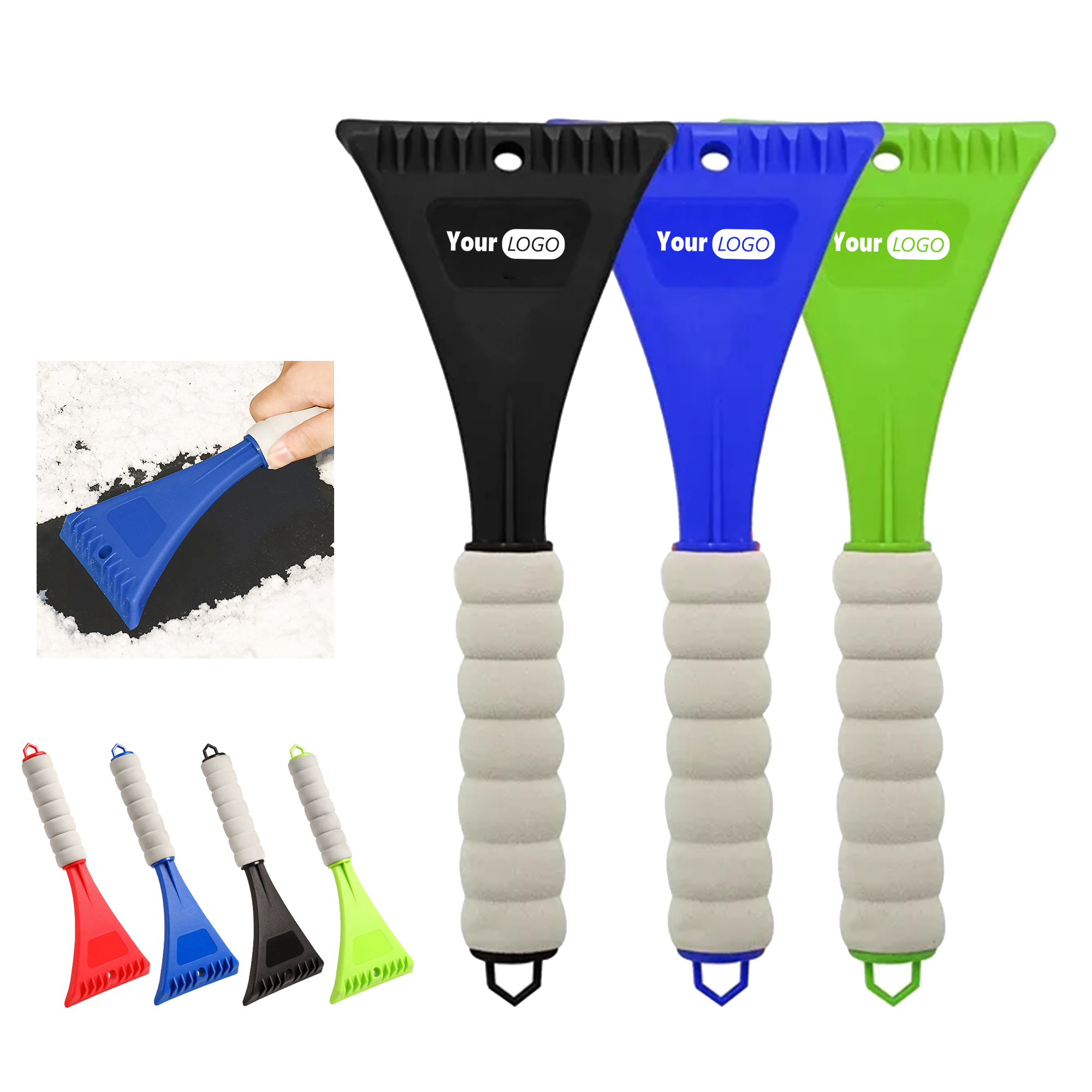 Foam Grip Ice Scraper with Plastic Blade 6