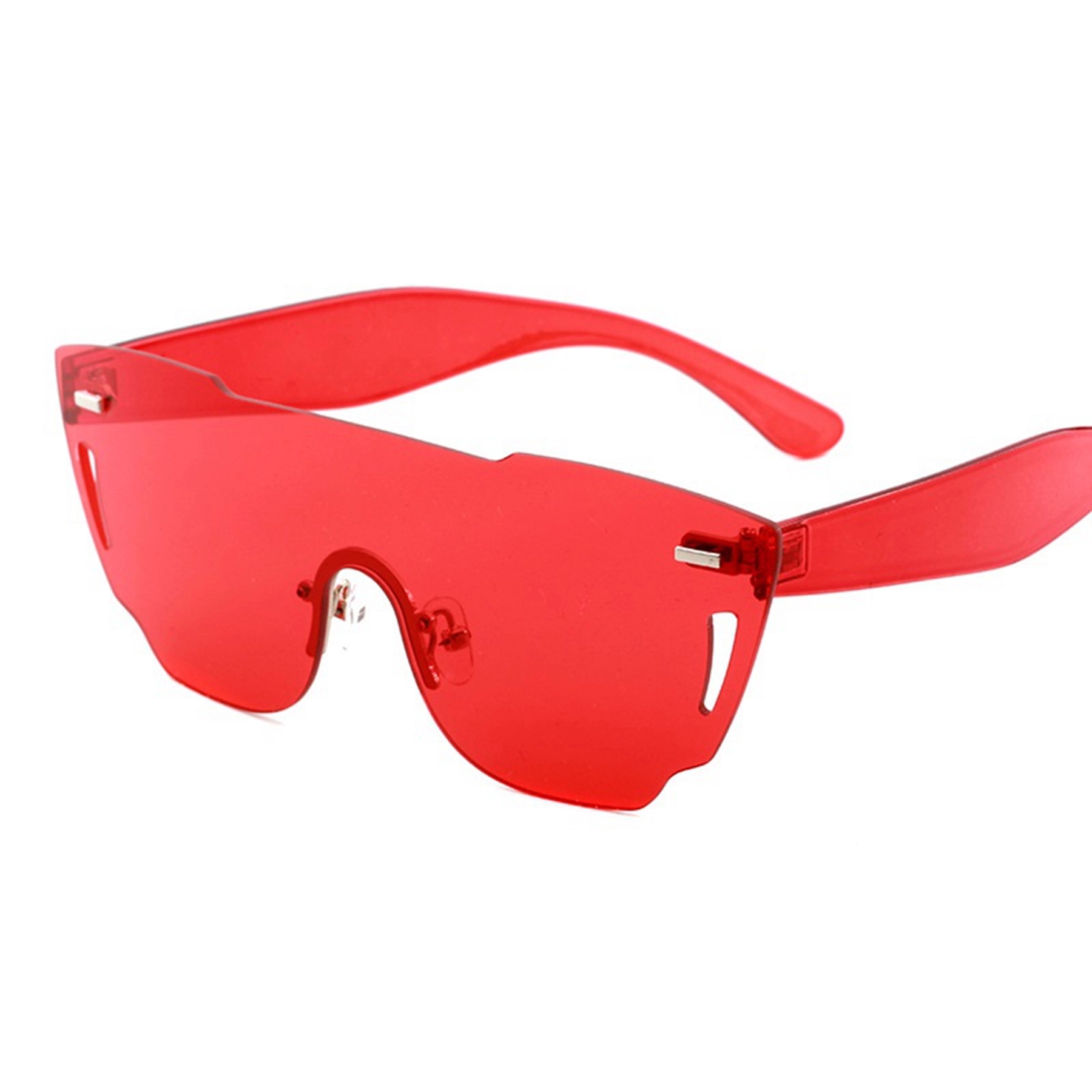 Oversized Rimless Carved Sunglasses 15