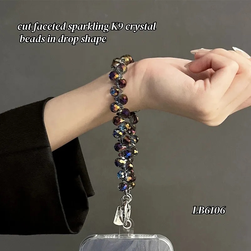 Anti Theft Crystal Beaded Phone Strap 5