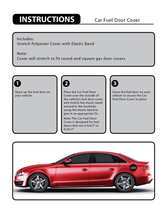 Car Fuel Door Cover 2