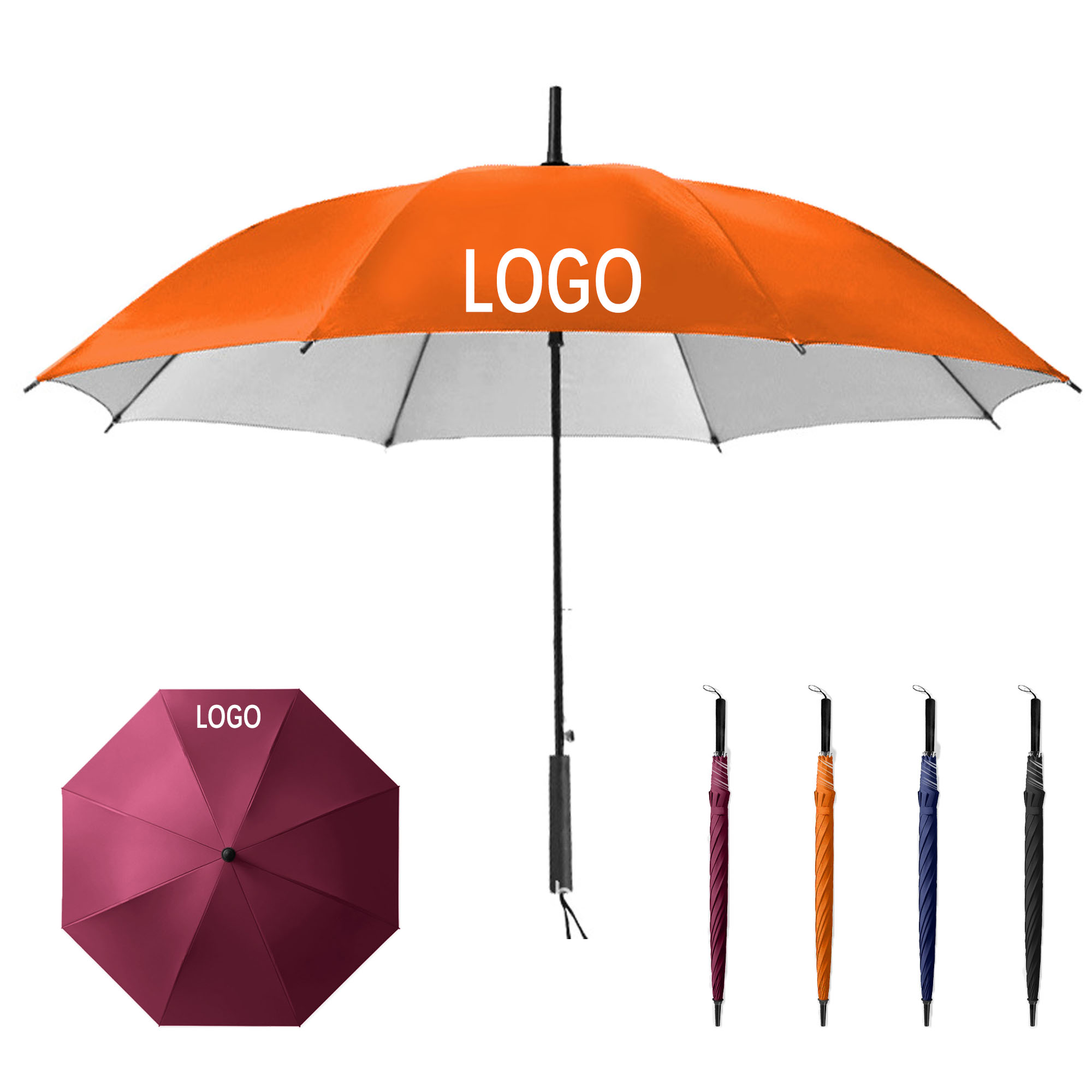 MOQ10 39.37" Double Layer Golf Umbrella 1