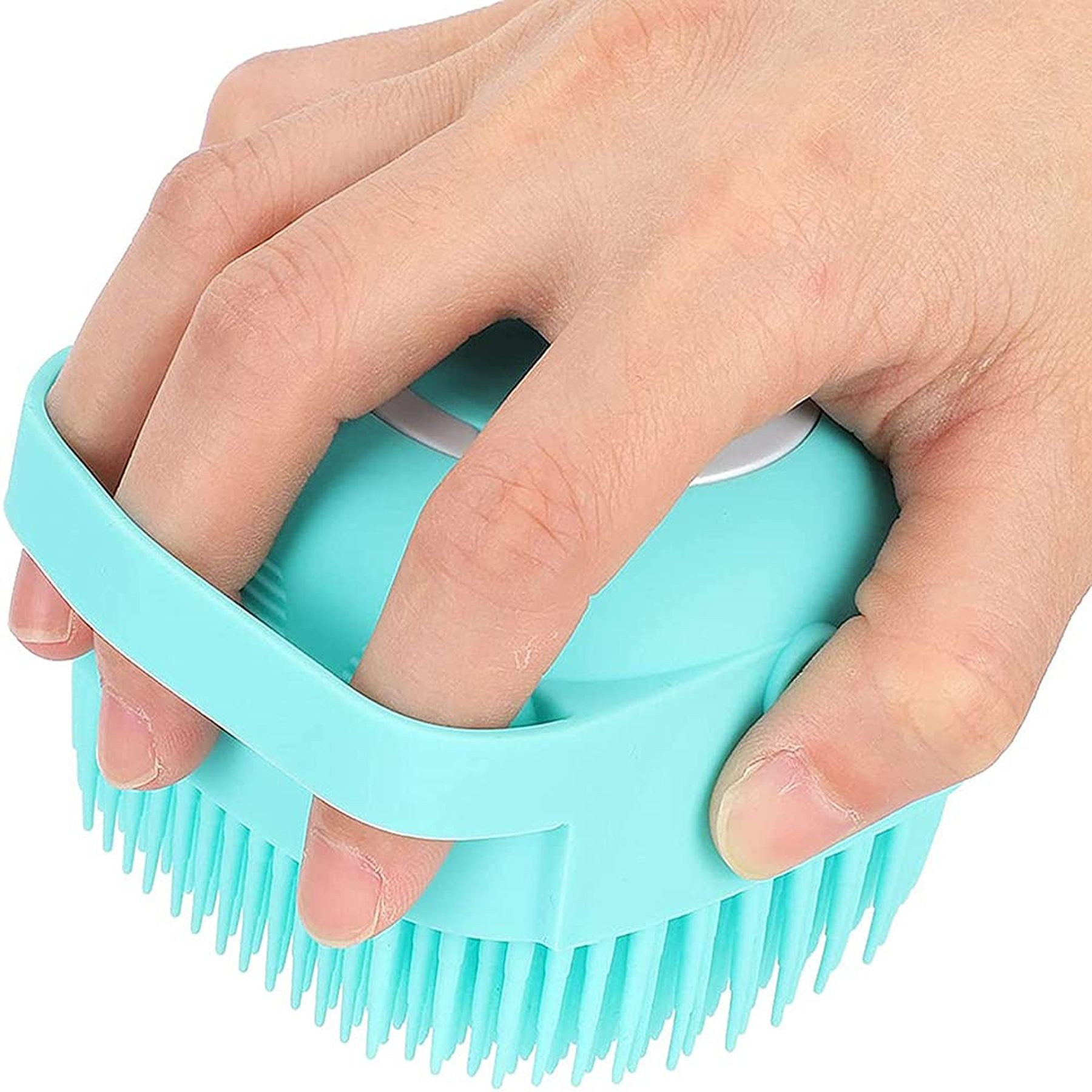 Pet Bath Silicone Brush With Soap And Shampoo Dispenser 15