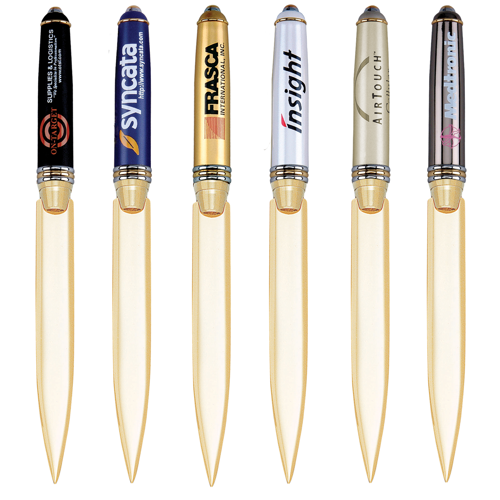 Premade Triple Pen Set with Achilles Pens and Letter Opener 8