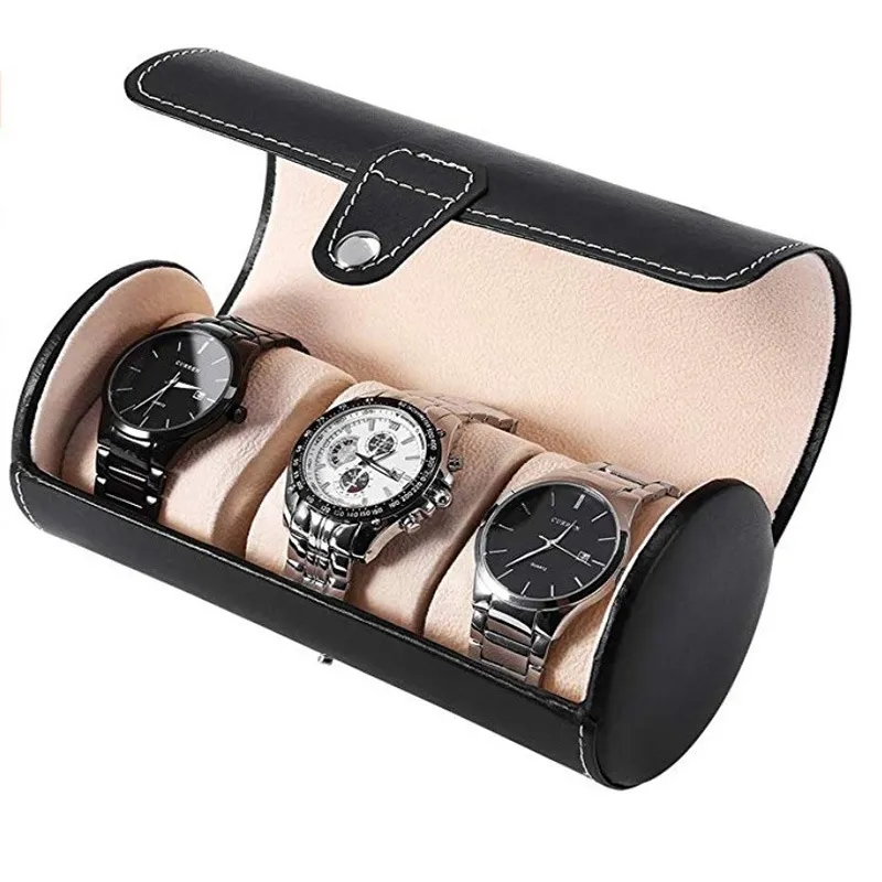 Leatherette Roll Watch Storage Pouch 7