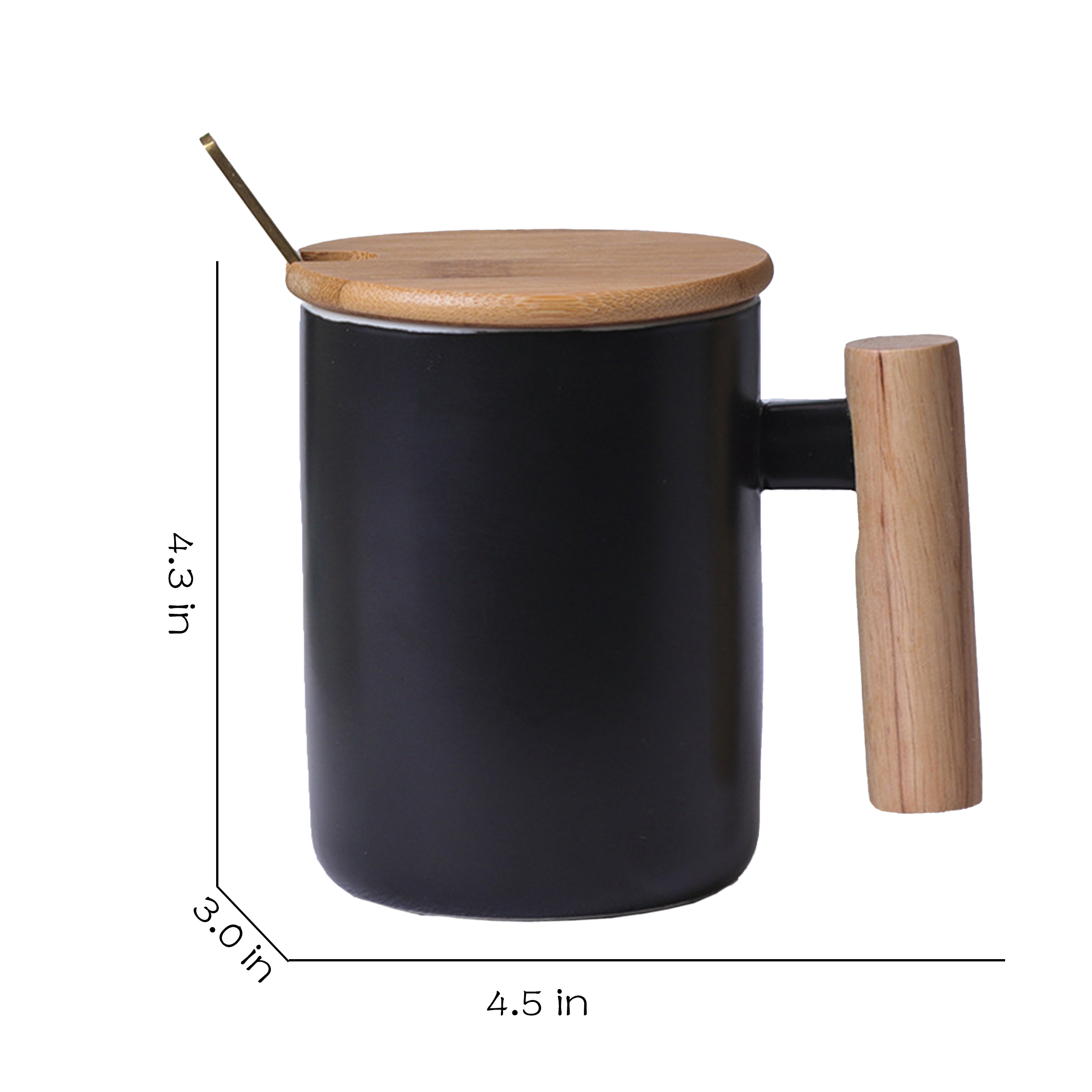 Ceramic Handle With Lid Mug 6