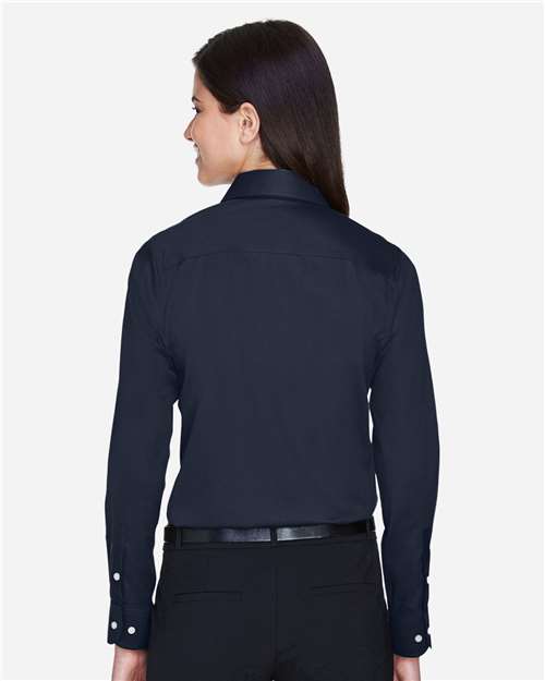 Women's Crown Collection® Solid Stretch Twill Woven Dress Shirt - DG530W 10