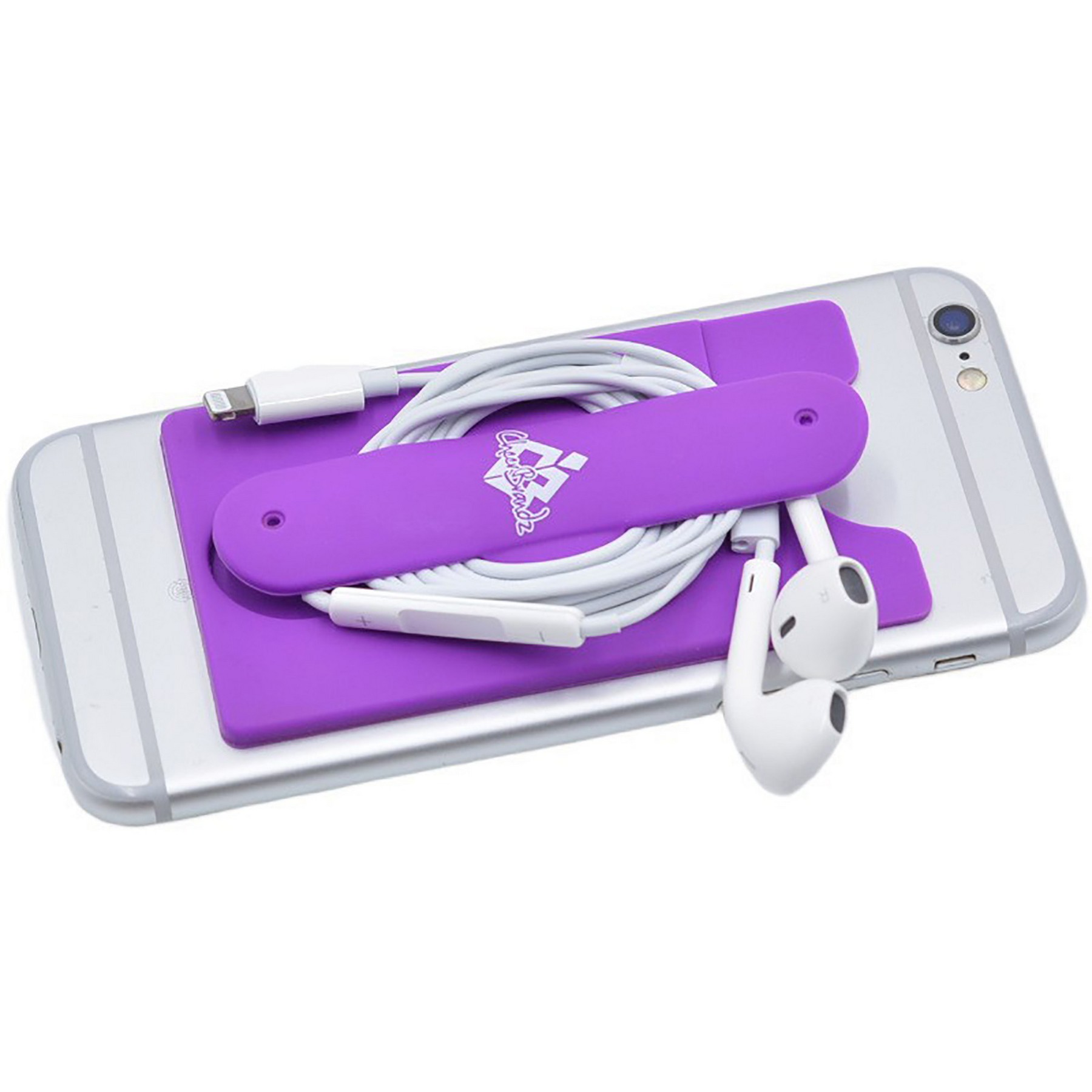 Silicone Mobile Wallet With Phone Kickstand 2