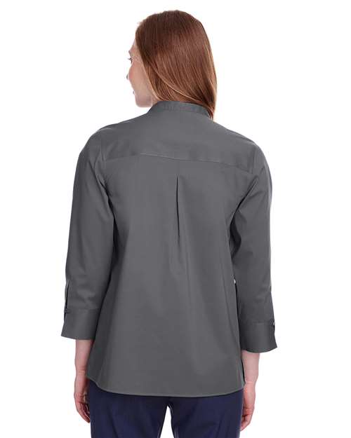 Women's Crown Collection® Stretch Broadcloth Three-Quarter Sleeve Blouse - DG560W 25