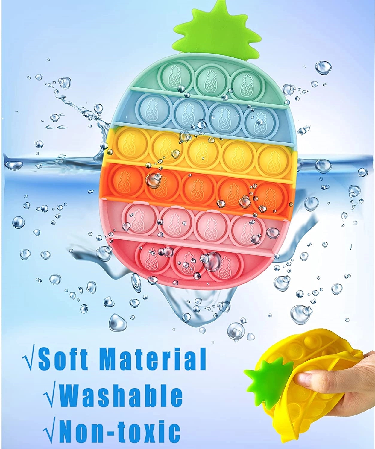 Pineapple Push Bubble Sensory Fidget Toys 5