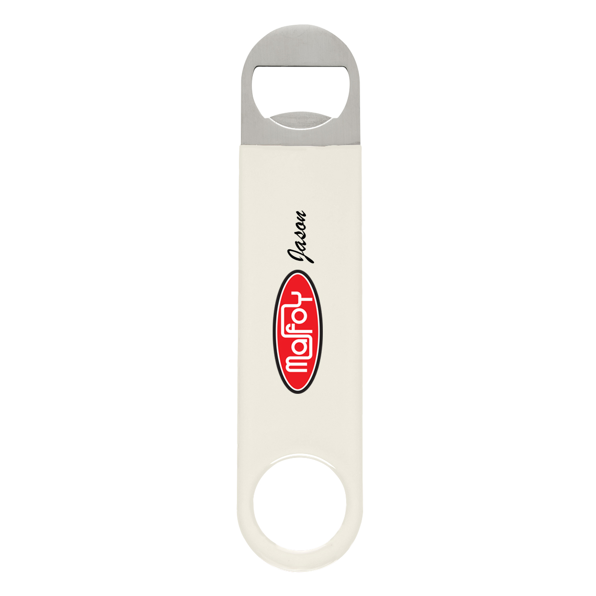 Large Vinyl Coated Stainless Steel Bottle Opener 8