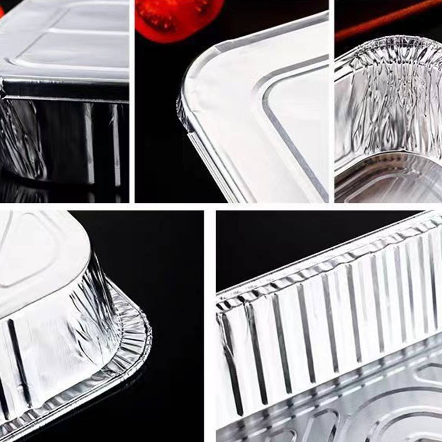 30 Picece 12×8 IN Disposable Foil Aluminum Pans 4
