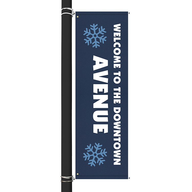 96" x 30" Custom Sunbrella™ Avenue Banner-2 Color Imprint 8