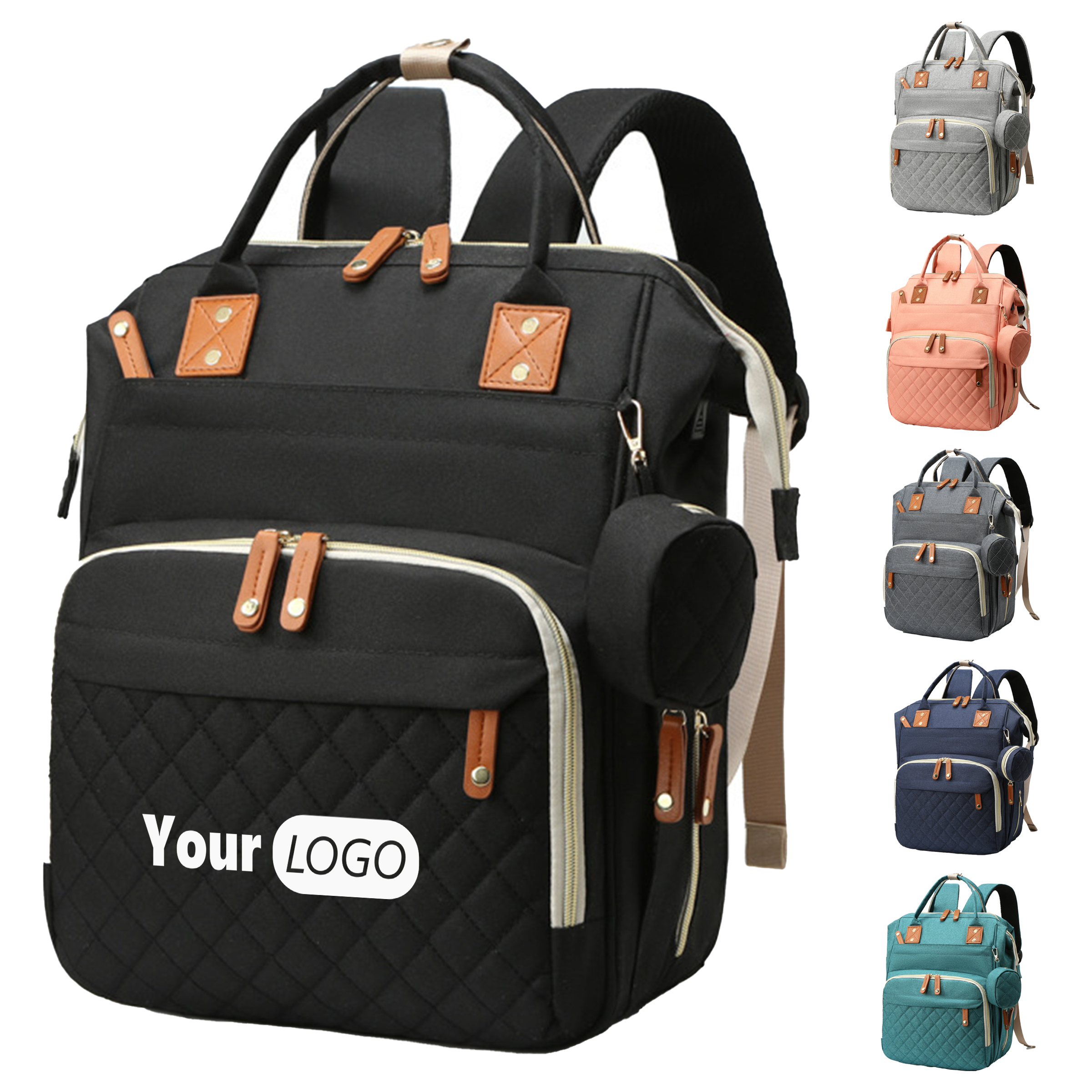 Oxford Cloth Large Capacity Lightweight Backpack For Mother And Baby 2