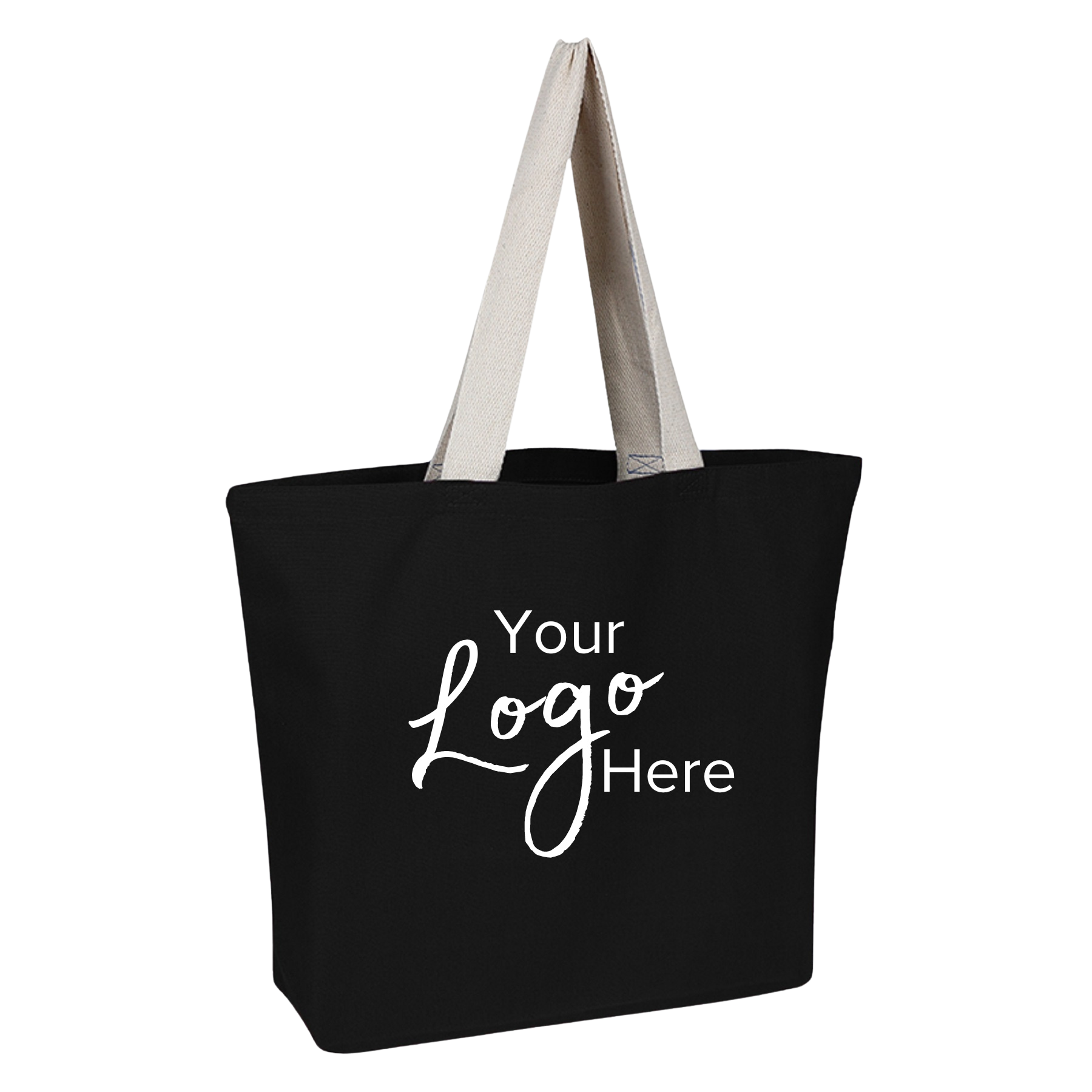 Canvas Beach 20"W x 15"H x 5" Gusset Bag, custom tote bag with logo imprint 6