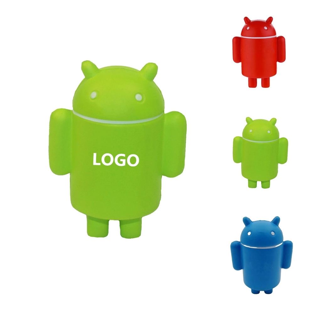 4" Tall Android Robot Stress Reliever Ball 2