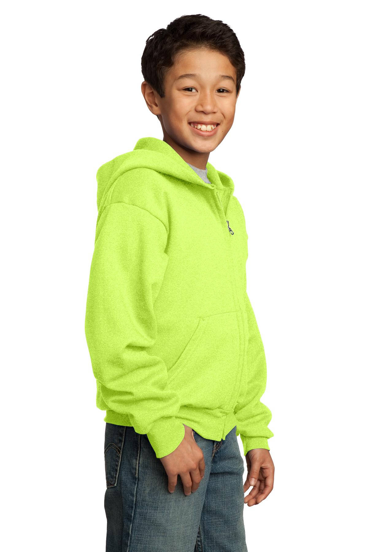 Port & Company® Youth Core Fleece Full-Zip Hooded Sweatshirt 83