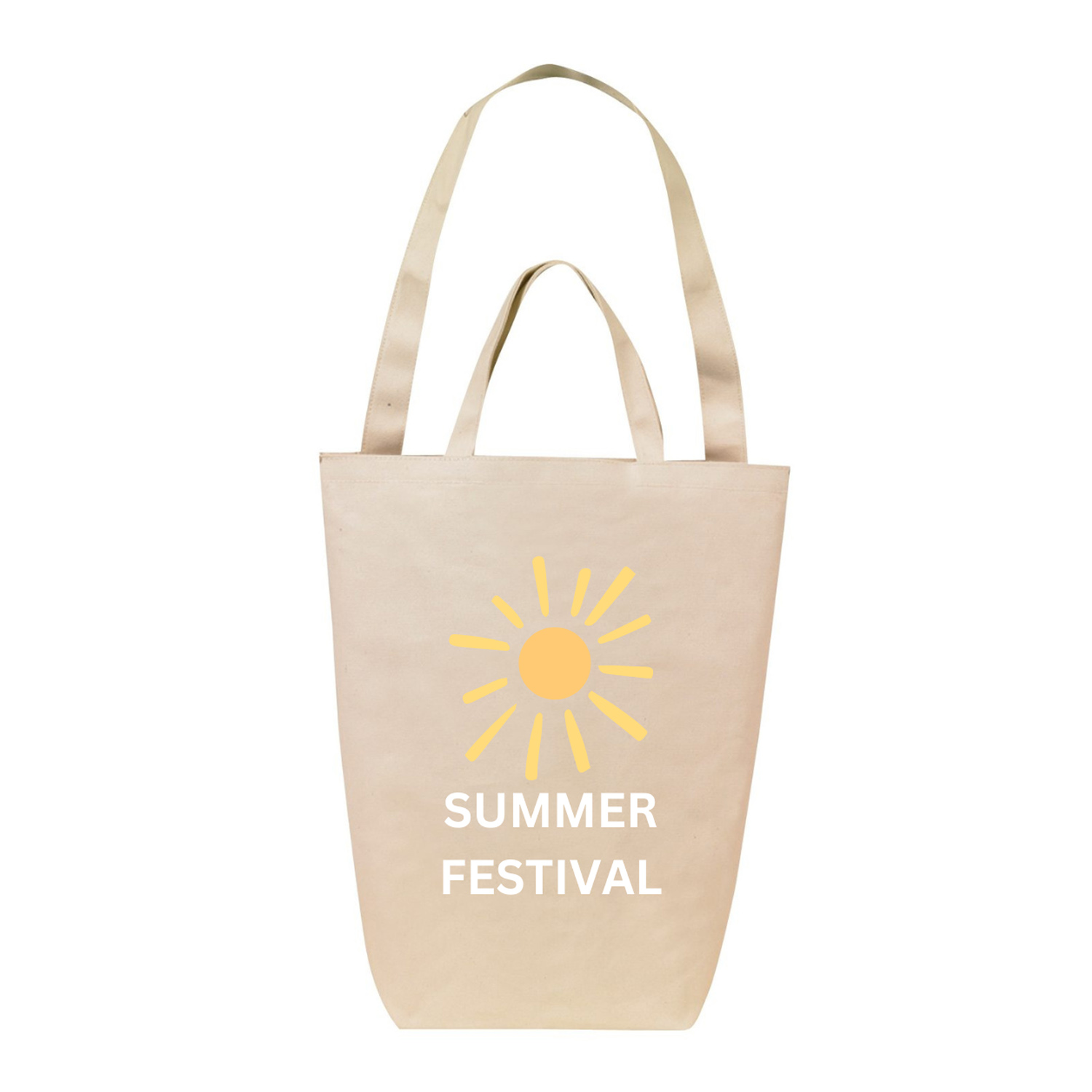 Eco Dual Handle Cotton Shopping Bag, custom tote bag with logo imprint 2