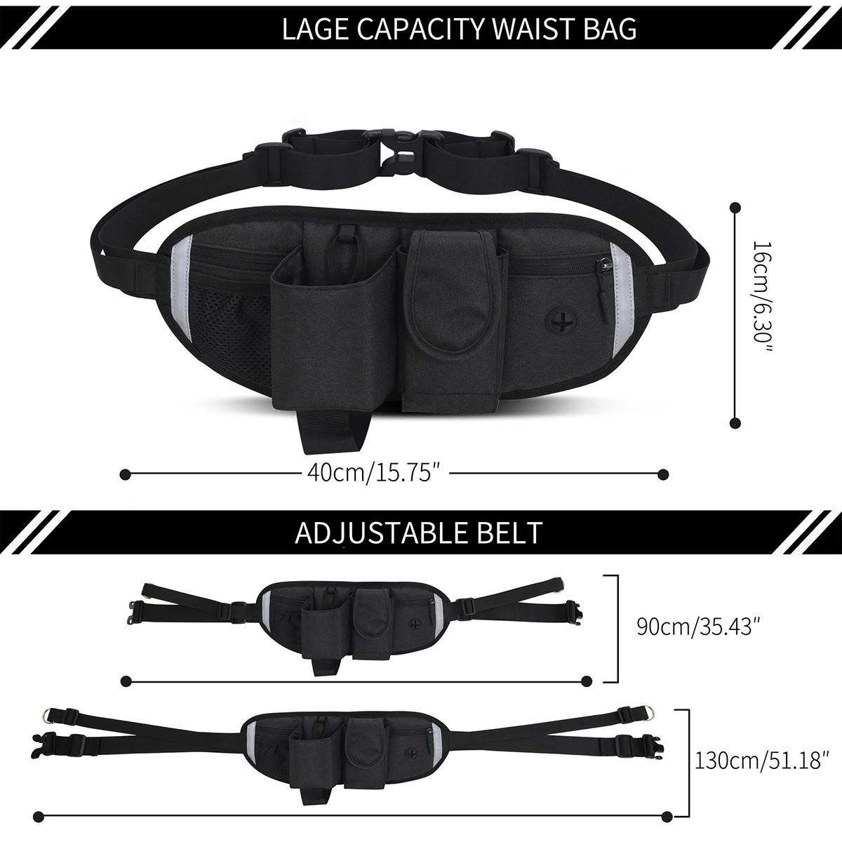 Hands Free Dog Leash With Waist Bag 6