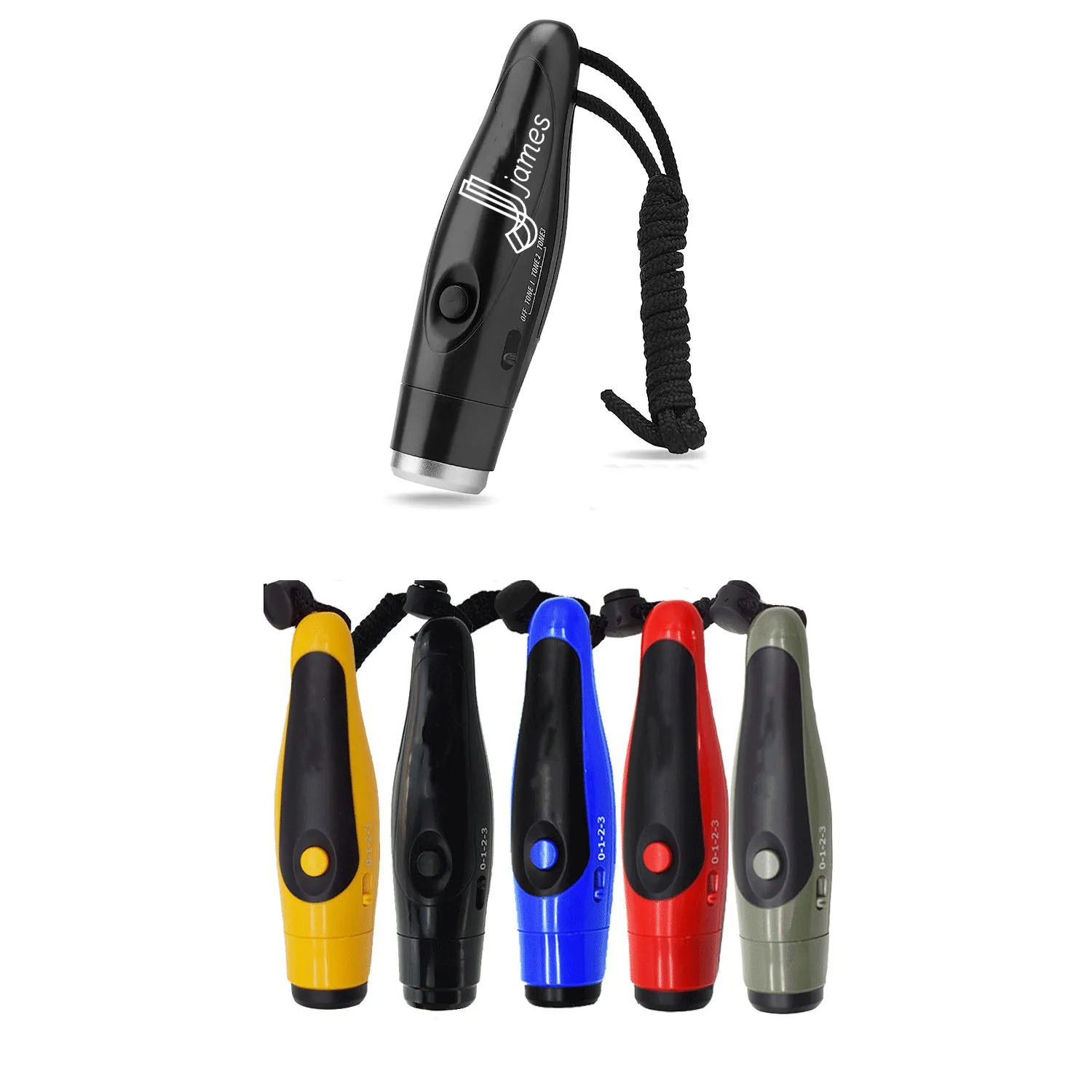 Rechargeable High-Decibel Tri-Tone Electronic Whistle 5