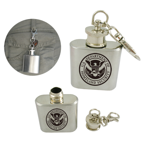 Stainless 1 oz Steel Flask(Close out) 3