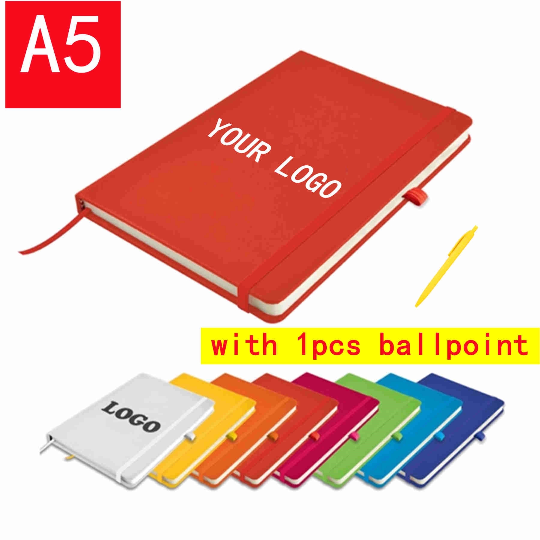 A5 PU Leather Journal Notebook w/ 1pc Ballpoint MOQ50 7
