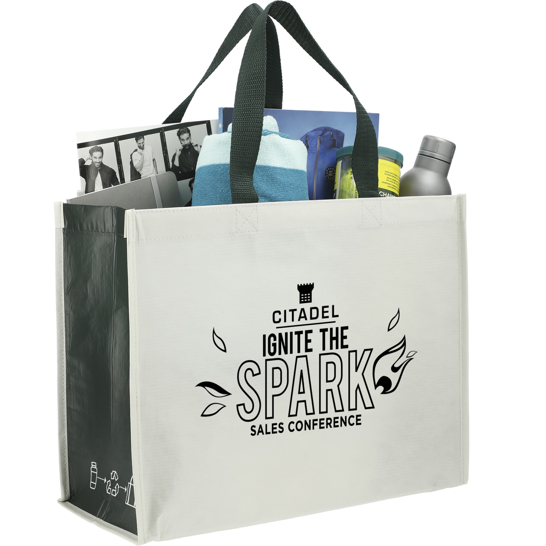 RPET Laminated Matte Shopper Tote 57