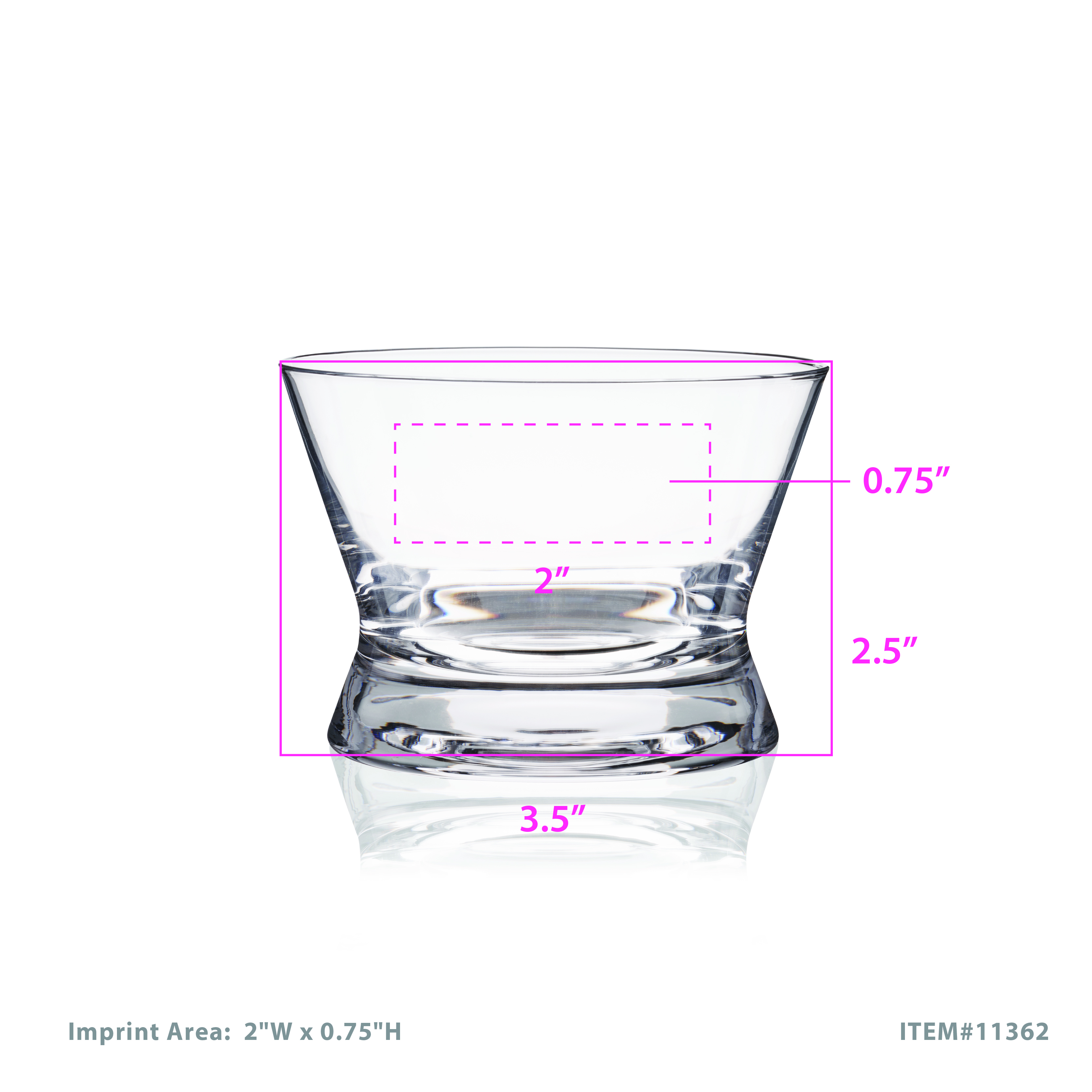 Viski® Raye Crystal Tequila Tasting Glass, set of 2 9