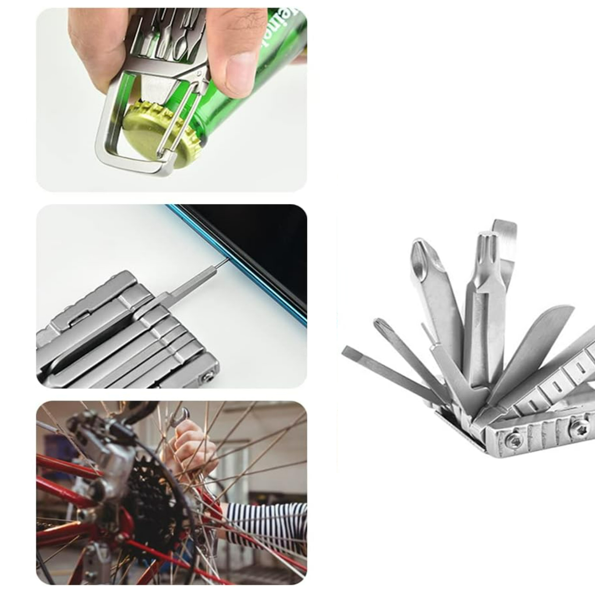 16-in-1 Carabiner Multi-Tool with Screwdrivers 2