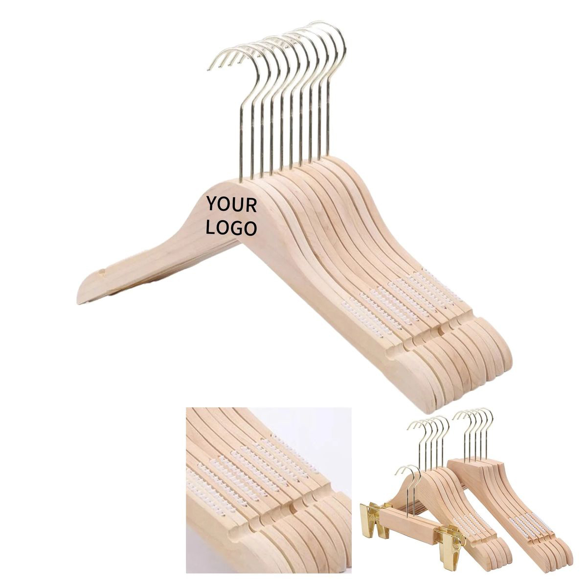 Wooden Anti Slip Garment Hanger 2